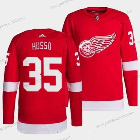 Miesten Detroit Red Wings Primegreen Aito #35 Ville Husso Punainen Kotiottelupaita Paita