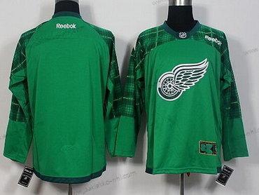 Miesten Detroit Red Wings Tyhjä Vihreä 2016 St. Patrick’S Day Jääkiekko Paita