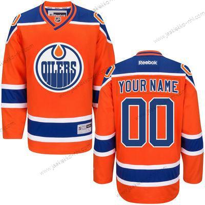 Miesten Edmonton Oilers Mukautettu Oranssi Reebok Premier Vaihtopaita Paita