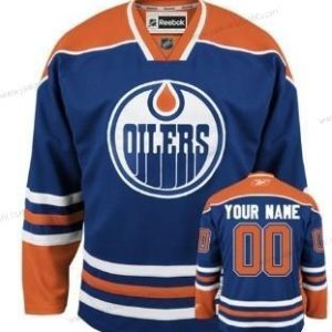 Miesten Edmonton Oilers Mukautettu Sininen Paita