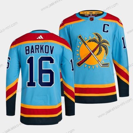 Miesten Florida Panthers #16 Aleksander Barkov Sininen 2022 Käänteinen Retro Ommeltu Paita