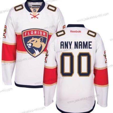 Miesten Florida Panthers Mukautettu Reebok Valkoinen Kolmas paita Premier Paita