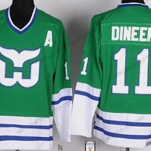 Miesten Hartford Whalers #11 Kevin Dineen Vihreä Retro CCM Paita