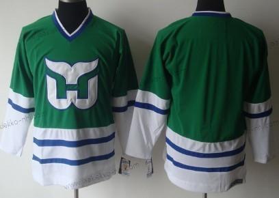 Miesten Hartford Whalers Tyhjä Vihreä Retro CCM Paita