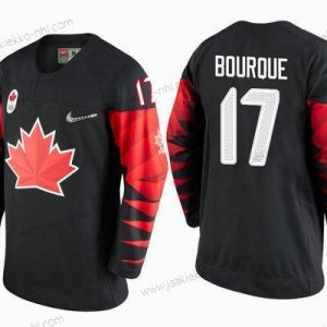 Miesten Kanada Maajoukkue #17 Rene Bourque Musta 2018 Talvi Olympics Paita