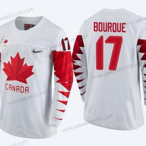 Miesten Kanada Maajoukkue #17 Rene Bourque Valkoinen 2018 Talvi Olympics Paita