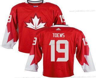 Miesten Kanadan maajoukkue #19 Jonathan Toews Punainen 2016 World Cup Ommeltu NHL Paita