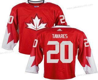 Miesten Kanadan maajoukkue #20 John Tavares Punainen 2016 World Cup Ommeltu NHL Paita