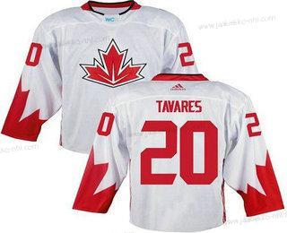 Miesten Kanadan maajoukkue #20 John Tavares Valkoinen 2016 World Cup Ommeltu NHL Paita