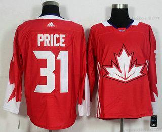 Miesten Kanadan maajoukkue #31 Carey Price Punainen 2016 World Cup Of Jääkiekko Game Paita