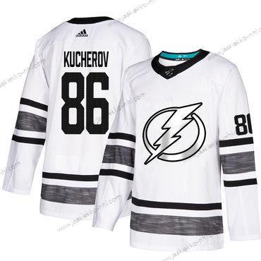 Miesten Lightning #86 Nikita Kucherov Valkoinen Aito 2019 All-Star Ommeltu Jääkiekko Paita