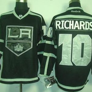 Miesten Los Angeles Kings #10 Mike Richards Musta Ice Paita