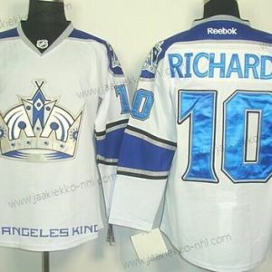 Miesten Los Angeles Kings #10 Mike Richards Valkoinen Vieraspaita Paita