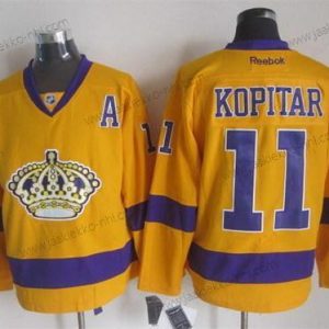 Miesten Los Angeles Kings #11 Anze Kopitar Keltainen Paita