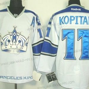 Miesten Los Angeles Kings #11 Anze Kopitar Valkoinen Vieraspaita Paita