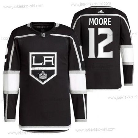 Miesten Los Angeles Kings #12 Trevor Moore Musta Ommeltu Paita