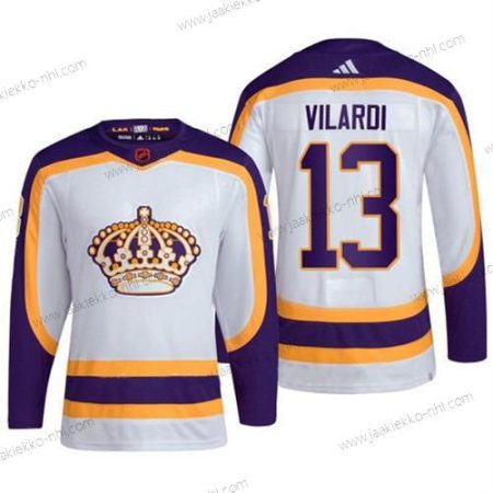 Miesten Los Angeles Kings #13 Gabriel Vilardi Valkoinen 2022 Käänteinen Retro Ommeltu Paita