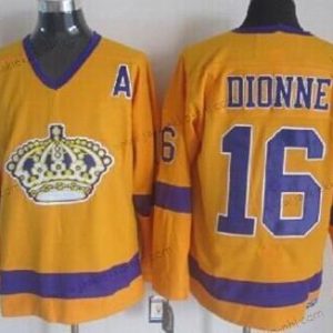 Miesten Los Angeles Kings #16 Marcel Dionne Keltainen Retro CCM Paita