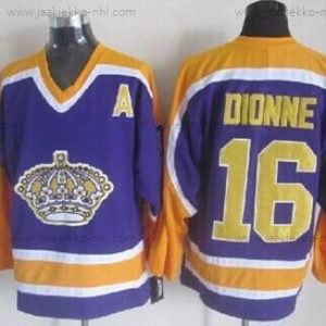 Miesten Los Angeles Kings #16 Marcel Dionne Violetti With Keltainen Retro CCM Paita