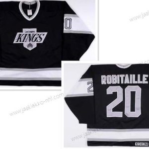 Miesten Los Angeles Kings #20 Luc Robitaille Musta Retro CCM Paita