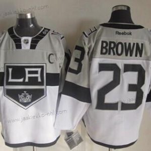 Miesten Los Angeles Kings #23 Dustin Brown 2015 Stadium Series Harmaa Valkoinen Paita