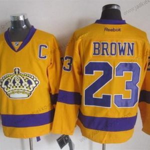 Miesten Los Angeles Kings #23 Dustin Brown Keltainen Paita