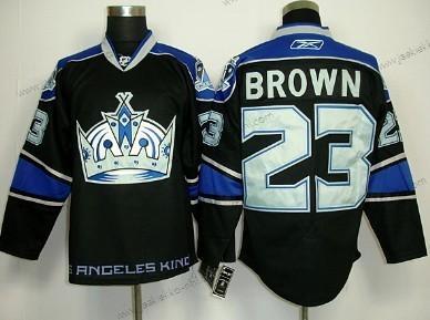 Miesten Los Angeles Kings #23 Dustin Brown Musta Vieraspaita Paita