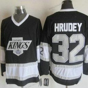 Miesten Los Angeles Kings #32 Kelly Hrudey 1992-93 Musta CCM Vintage Paita