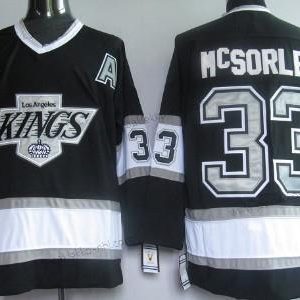 Miesten Los Angeles Kings #33 Marty Mcsorley Musta Retro CCM Paita