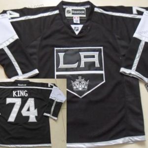 Miesten Los Angeles Kings #74 Dwight King Musta Paita