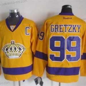 Miesten Los Angeles Kings #99 Wayne Gretzky Keltainen Paita