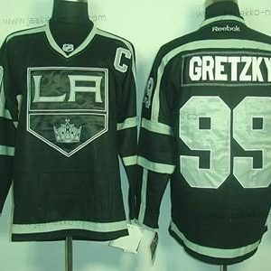 Miesten Los Angeles Kings #99 Wayne Gretzky Musta Ice Paita