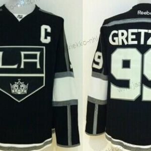 Miesten Los Angeles Kings #99 Wayne Gretzky Musta Paita