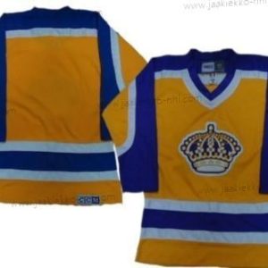 Miesten Los Angeles Kings Tyhjä Keltainen Retro With Violetti CCM Paita