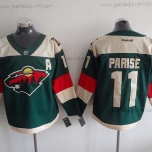 Miesten Minnesota Wild #11 Zach Parise Reebok Vihreä 2016 Stadium Series Maajoukkue Premier Paita