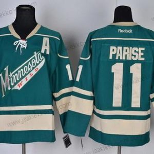 Miesten Minnesota Wild #11 Zach Parise Vihreä Vieraspaita Paita