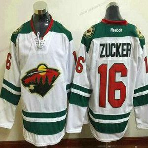 Miesten Minnesota Wild #16 Jason Zucker Reebok Valkoinen Kolmas paita Premier Paita