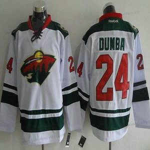 Miesten Minnesota Wild #24 Matt Dumba Reebok Valkoinen Kolmas paita Premier Jääkiekko Paita