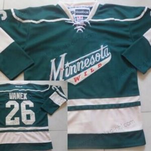 Miesten Minnesota Wild #26 Thomas Vanek Vihreä Vieraspaita Paita