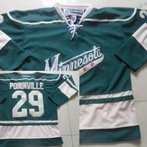 Miesten Minnesota Wild #29 Jason Pominville Vihreä Vieraspaita Paita