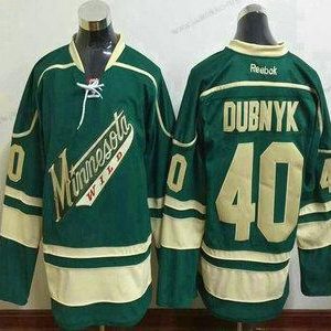 Miesten Minnesota Wild #40 Devan Dubnyk Reebok Vihreä Vaihtopaita Premier Paita