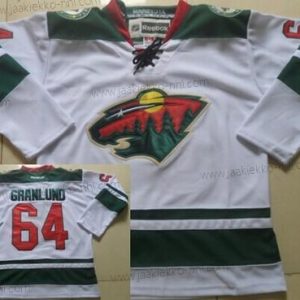 Miesten Minnesota Wild #64 Mikael Granlund 2014 Valkoinen Paita