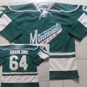 Miesten Minnesota Wild #64 Mikael Granlund Vihreä Vieraspaita Paita