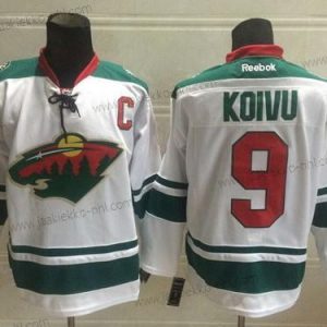 Miesten Minnesota Wild #9 Mikko Koivu 2014 Valkoinen Paita