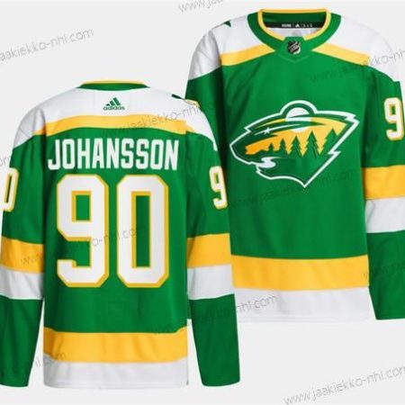 Miesten Minnesota Wild #90 Marcus Johansson Vihreä 2023-24 Ommeltu Paita