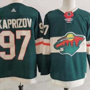 Miesten Minnesota Wild #97 Kirill Kaprizov Vihreä Ommeltu Paita