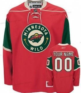 Miesten Minnesota Wild Mukautettu Punainen Paita