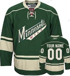 Miesten Minnesota Wild Mukautettu Vihreä Paita