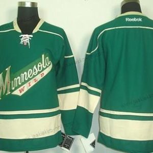 Miesten Minnesota Wild Tyhjä Vihreä Vieraspaita Paita