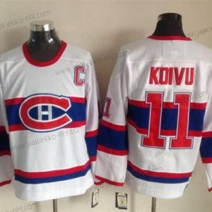 Miesten Montreal Canadiens #11 Saku Koivu Valkoinen Retro CCM Paita